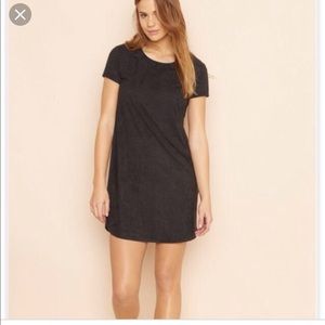 Faux suede dress